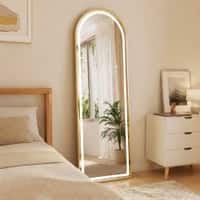 The Artment Gold Halo Arch Unbreakable Floor Mirror For Home (160 X 50 CM)