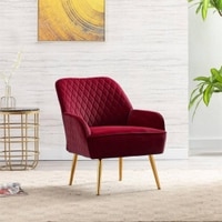 Ellie Accent Chair in Maroon Colour