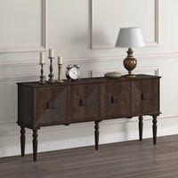 Mirasa Solid Wood Sideboard in Mango Walnut Finish