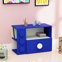 Building Blocks Storage Unit In Electric Blue Colour