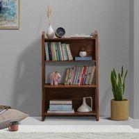 Wordle Solid Sheesham Wood Book Shelf 3 Shelves Provincial Teak Finish Set of 1