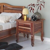 Cole Solid Wood Night Stand in Urban Teak Finish