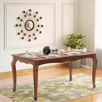 Samuel Solid Wood 6 Dining In Urban Teak Finish