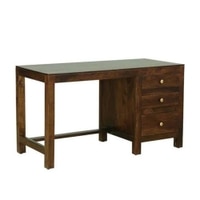 Anne Solid Wood Study Table in Teak Finish
