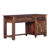 Alice Solid Wood Study Table in Teak Finish