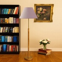 Devansh Wood & Metal Floor Lamp