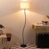 Donahue White Cotton Shade Floor Lamp