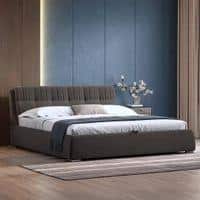 Stanhope Upholstered Hydraulic Storage King Size Bed In Urban Grey Premium Chenille