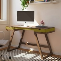 Truman study table Passion Flower in Danish Walnut Finish