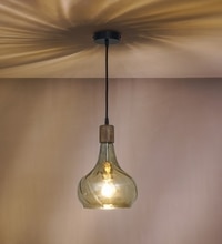 Optica Smoke Glass Hanging Light