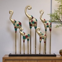 Ava Metal Showpiece in Multicolor
