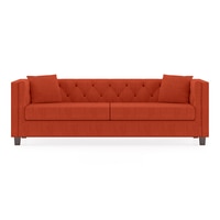 Windsor Premium 3 Seater Fabric Sofa in Lava Colour