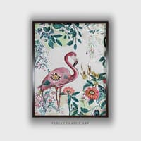 Beige Green Elephant Canvas Wall Prints Canvas Wall Prints Set of 1 Multicolor Matte