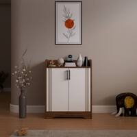 Nextstep 2 Door Metal Floor Cabinet Noce Lyon