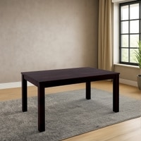 Arabia Solid Wood 6 Seater Dining Table In Mahogany Finish