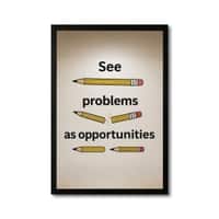 The Castle Decor See Problems As Opportunities Wall Art 8x12 Inch