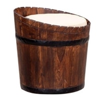 Nilgiri Solid Wood  Stool Brown Colour