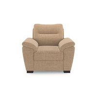 Adelaide Luxe 1 Seater Fabric Sofa in Sandshell Beige Colour