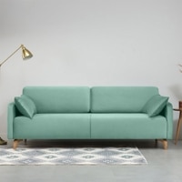 Roma Fabric Sofa (Light Green)