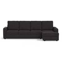 Apollo Compact Sofa (Colour : Graphite Grey, Cushion : Hard, Back Type : High Back, Seating Capacity : Right Aligned 3 Seater + Right Aligned Chaise)