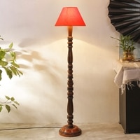 Devansh Wooden Floor Lamp