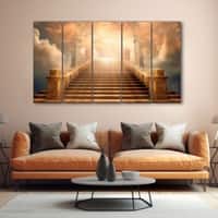 The Castle Decor Jesus Wall Painting Wooden Framed 27x48 Inch (Style 2)