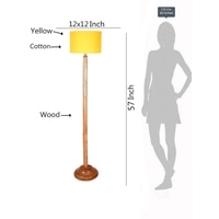 Devansh Wooden Foor Lamp