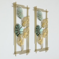 W-Teo Abstract Metal Wall Decor in Multicolor Set of 2