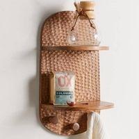 WOODENMOOD Rectangular Wall Rack