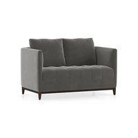 Florence Luxe 2 Seater Fabric Sofa in Ash Grey Velvet Colour