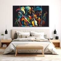 The Castle Decor Music Art Wall Painting Wooden Framed Digital Painting 27x48 Inch (Style 2)