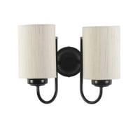 Saul Off White Fabric Wall Light