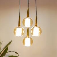 Presidentia Quattro Dual Glass Hanging Cluster Light