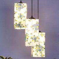 Leonidas Multicolour Fabric Cluster Hanging Light