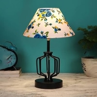 Ariyah Multicolor cotton Table lamp with Iron Base