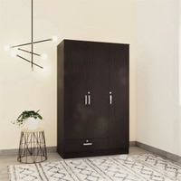 Housen Engineered Wood 3 Door Wardrobe In Walnut Finish