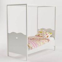 Dreamcatcher Engineered Wood Bed in White Colour