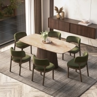 Nola 6 Seater Dining Table With 6 Dune Dining Chair