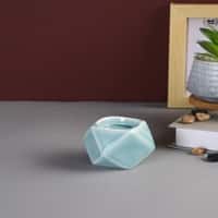 Green Nordic style Geometric designed Candle Holder in Green Colour