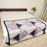 Super Soft Woolen Blanket  Single Bed  Geometric  330 Cms  240 X 160