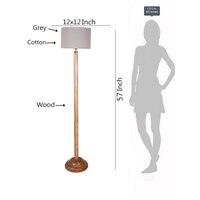 Devansh Wooden Foor Lamp