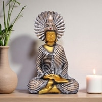 VEDAS Polyresin  Figurine in Gold Colour
