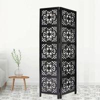 Daffy Solid Wood 4 Panel Room Divider