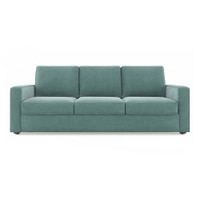 Apollo Compact Sofa Set (Colour : Dusty Turquoise Velvet, Cushion : Hard, Back Type : Regular, Seater : 3+1+1)