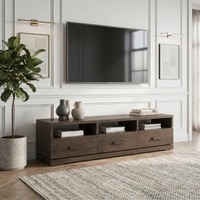Carmond Solid Wood TV Unit in Danish Walnut Finish