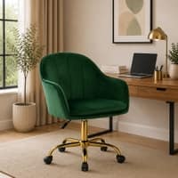 Doe Buck Aurora Modern Green Luxury Velvet Office Chair