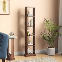Babylon Solid Wood Bookshelf in Walnut Finish