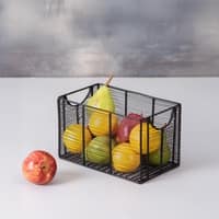 Cache Rectangle Wire Basket Black