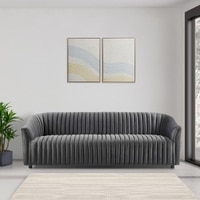 Camro Fabric Sofa (Grey)
