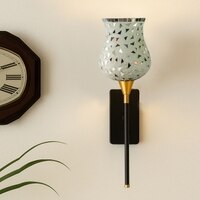 Devansh Metal Electric Wall Light in Black Colour with Multi Shade Count of 1 Light